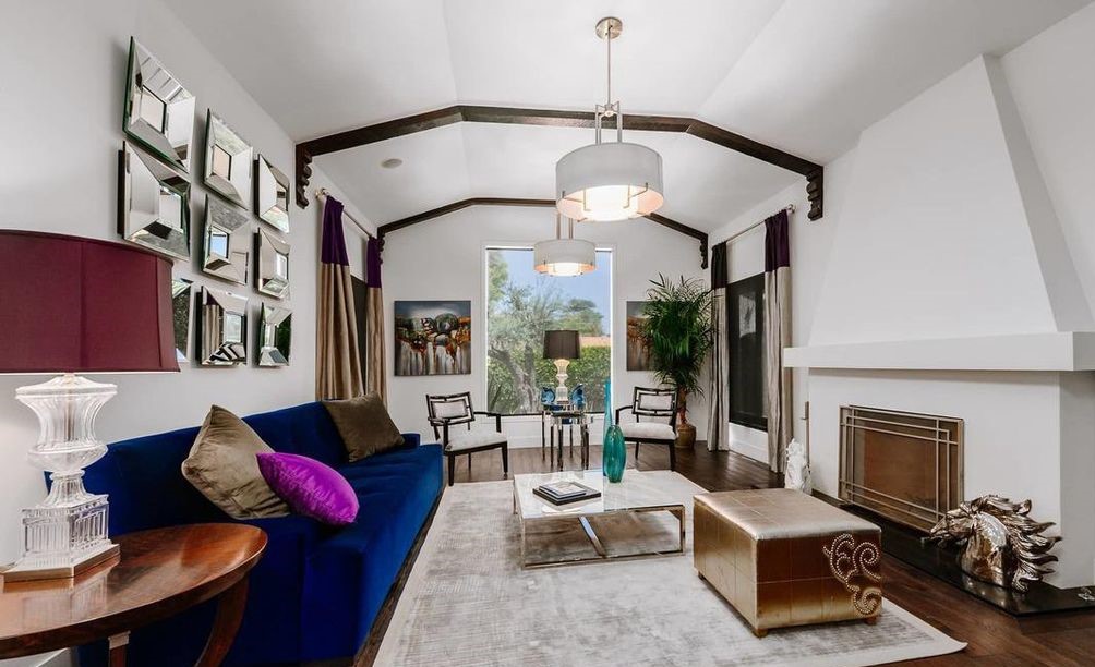 This modernized Beverly Center Spanish house has been thoughtfully renovated to provide modern amenities while creating an inviting space for all.
