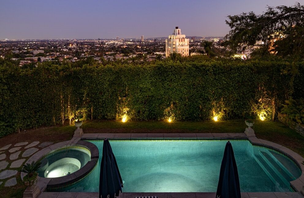 Iconic Spanish Estate Perched Above the Sunset Strip
