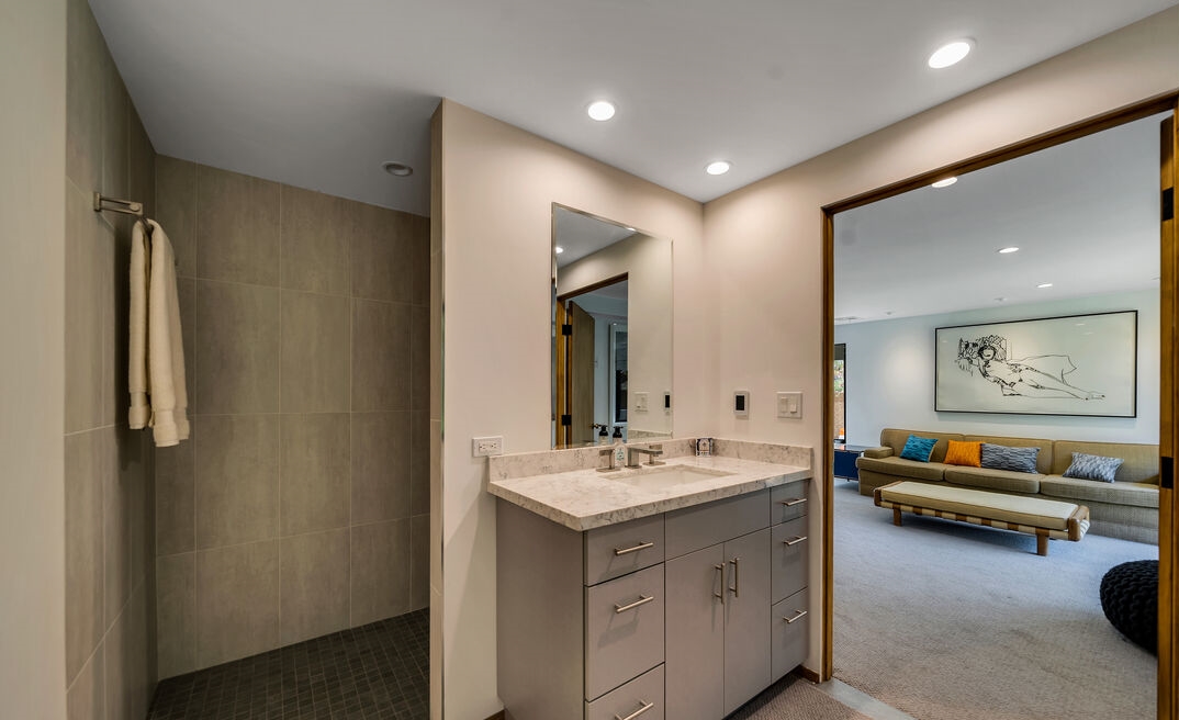 Encino The Lewis-Loughrey Estate. Secondary bathroom suite attaches to living area