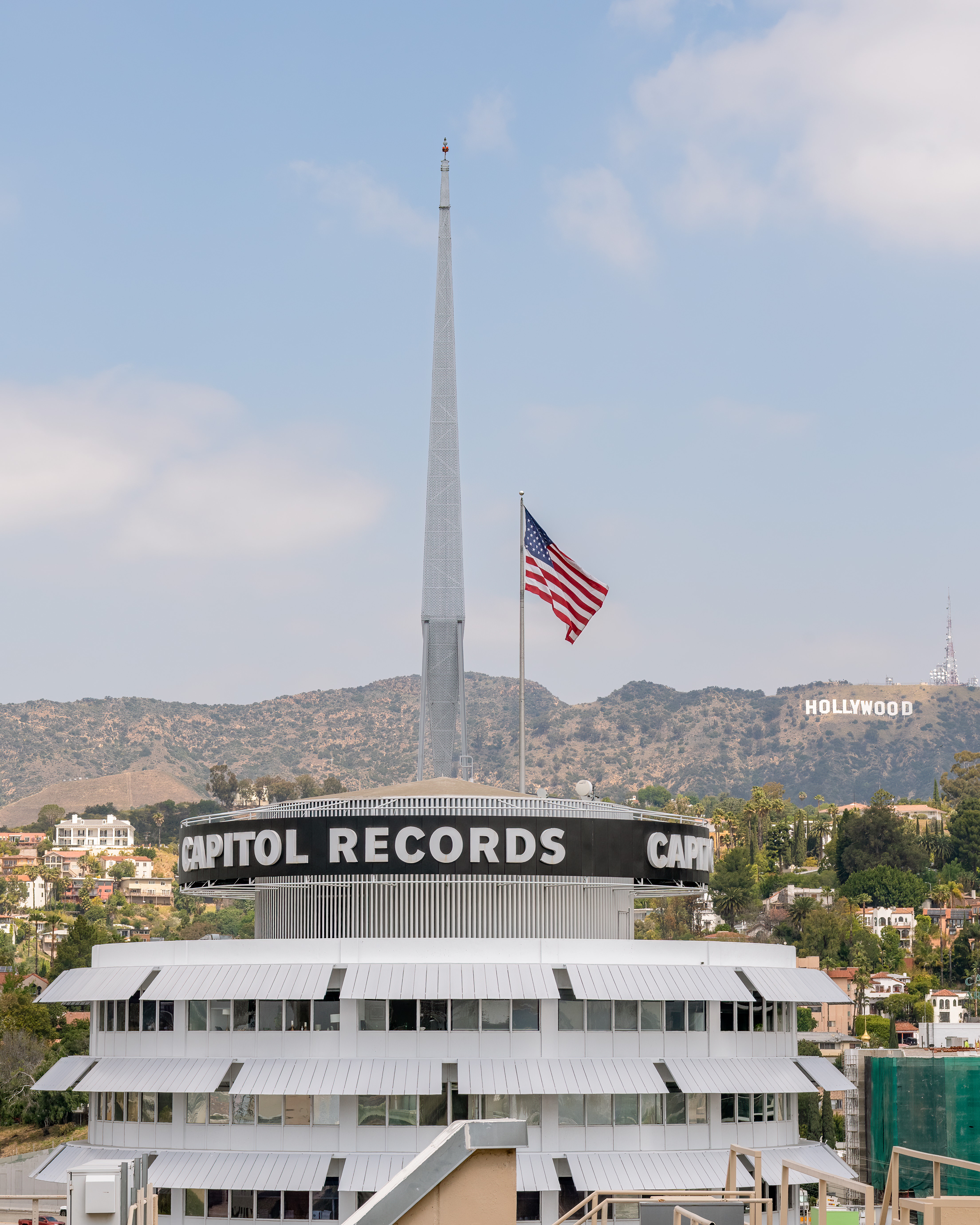 Perfect view of Capitol Records Building