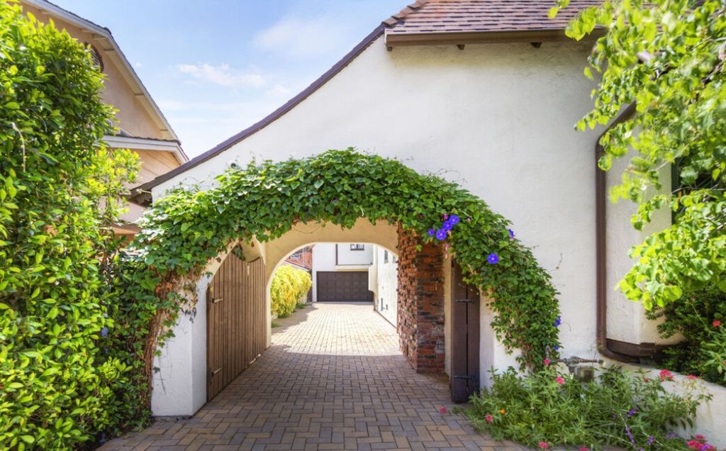 Los Feliz Historic dream house romantic arched driveway.