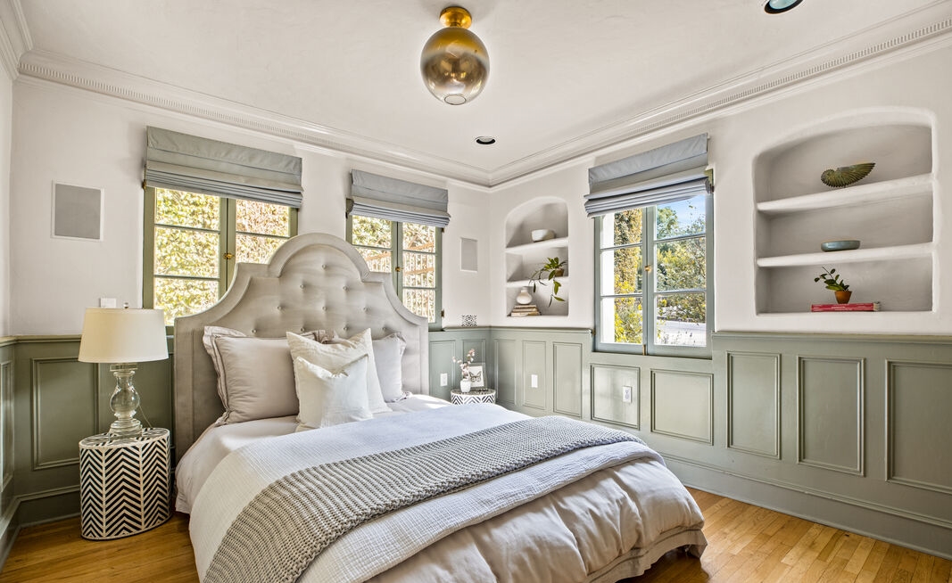 Spacious secondary bedroom provides even more natural light.