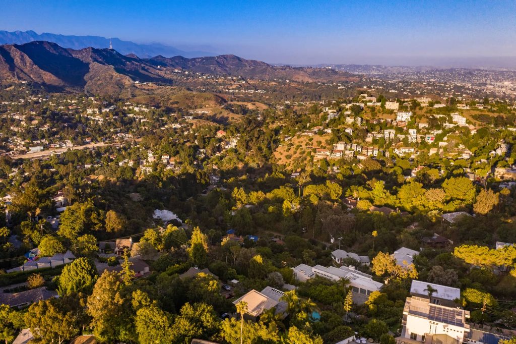 Gorgeous views in this Hollywood Hills Stunning Mid-Century Modern