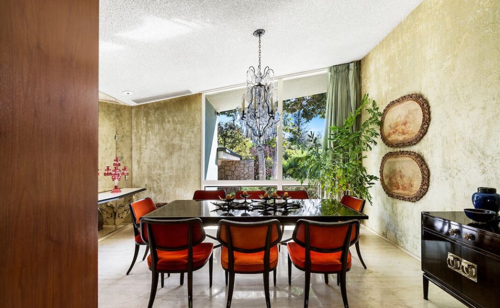 Formal Dining room and the intersection of luxury and mid-century over the past 60 years.