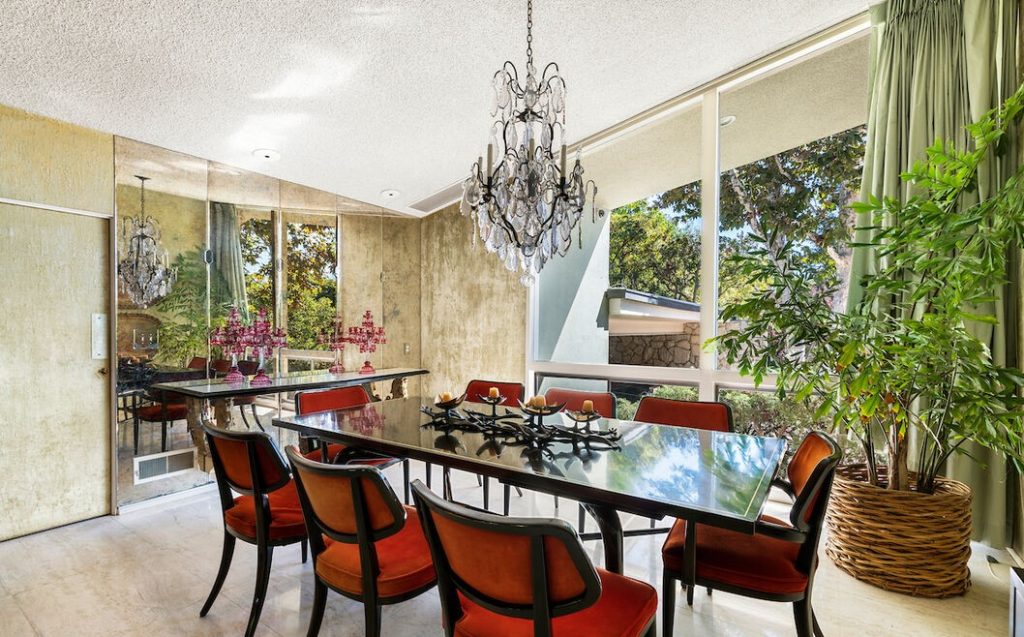 Formal dining room and the intersection of luxury and mid-century over the past 60 years.