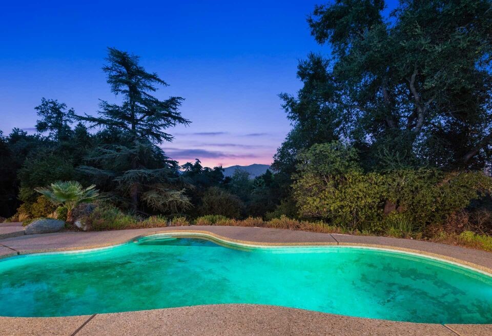 Sparkling pool at this La Canada Flintridge Cherry Canyon Ranch