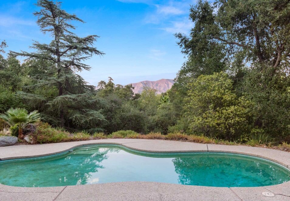 Sparkling pool at this La Canada Flintridge Cherry Canyon Ranch