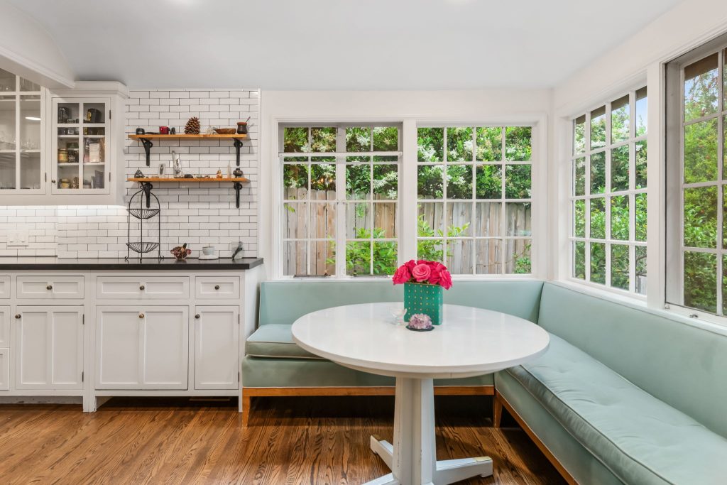 The amply sized formal dining room leads into a stunning kitchen complete with a generous breakfast banquet.