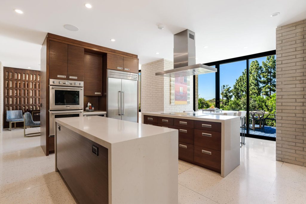 The open floor plan kitchen has been remodeled with high end appliances and is perfect for cooking that holiday meal.