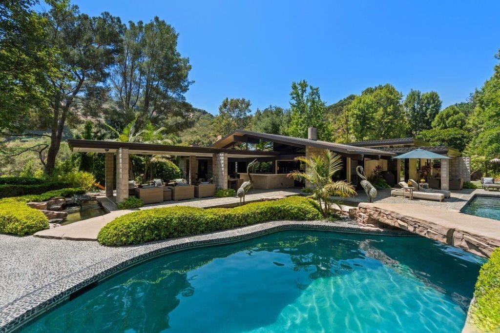 Hollywood Hills Mid-century Modern Zen Sanctuary by Jeremy Renner