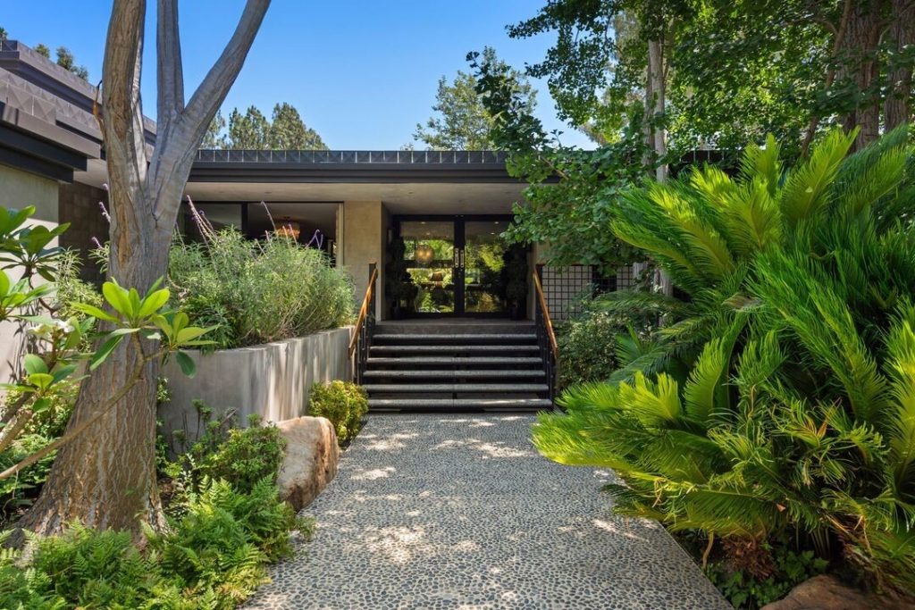 Hollywood Hills Mid-century Modern Zen Sanctuary by Jeremy Renner