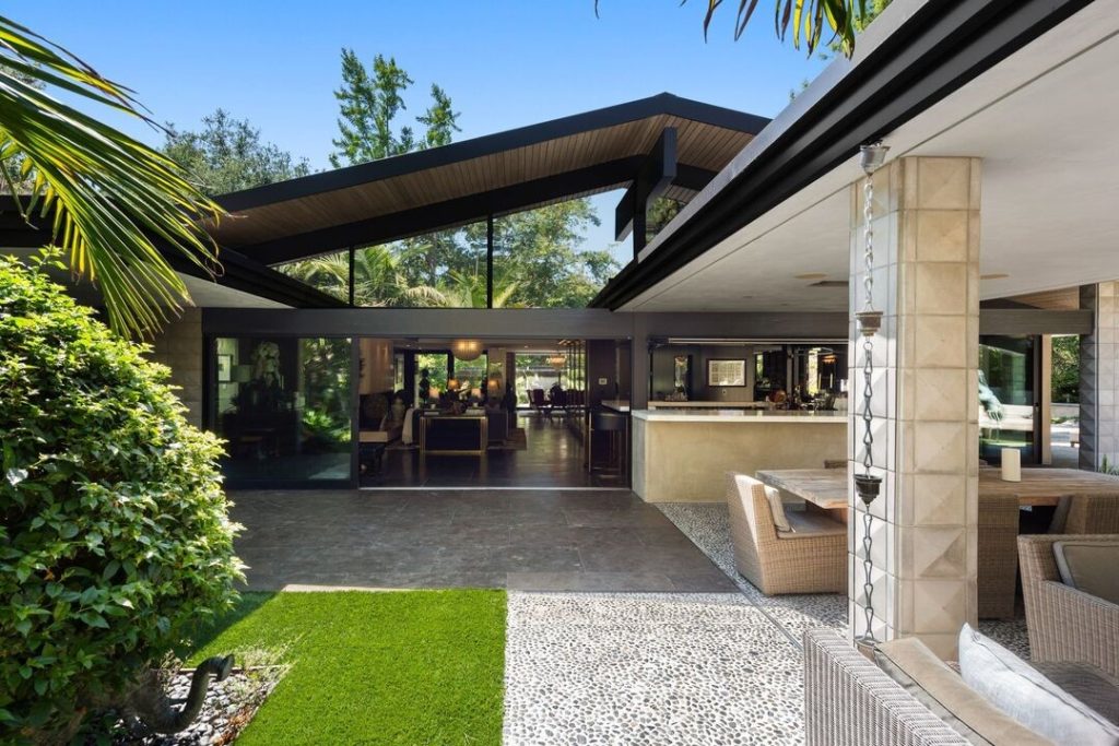 Hollywood Hills Mid-century Modern Zen Sanctuary by Jeremy Renner