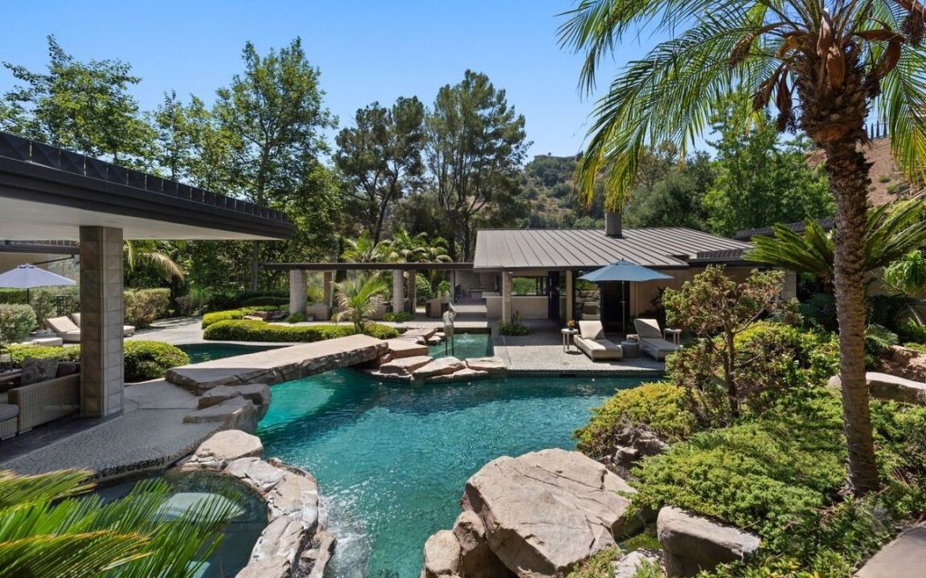 Hollywood Hills Mid-century Modern Zen Sanctuary by Jeremy Renner