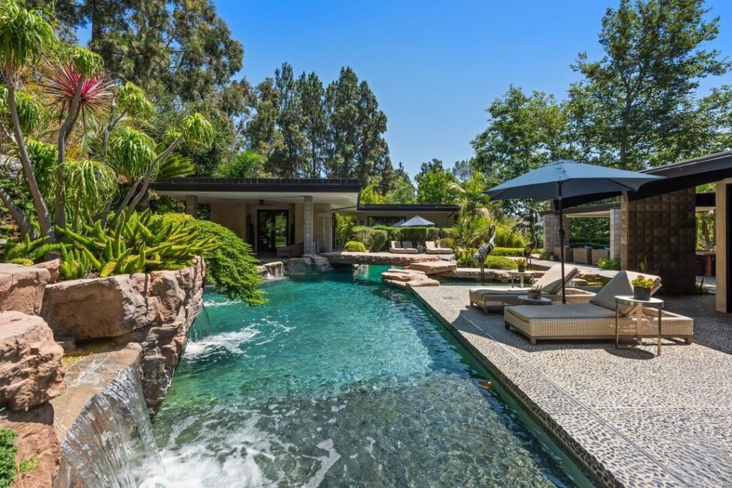 Hollywood Hills Mid-century Modern Zen Sanctuary by Jeremy Renner