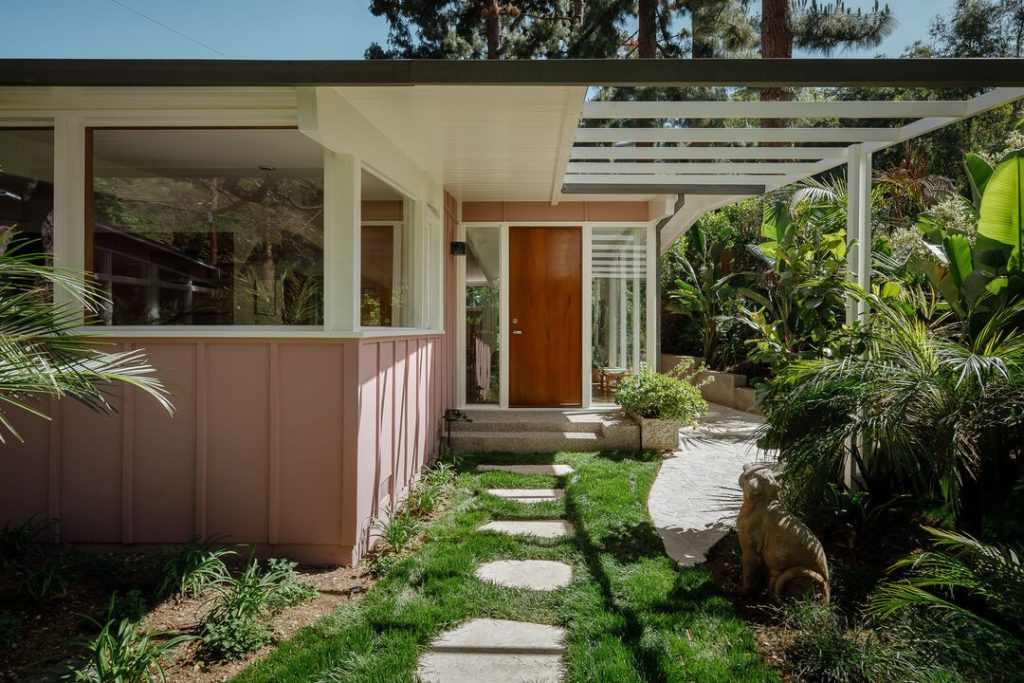 Hollywood Hills Iconic Post and Beam by Lauren Caris Cohan and MRJ Studios