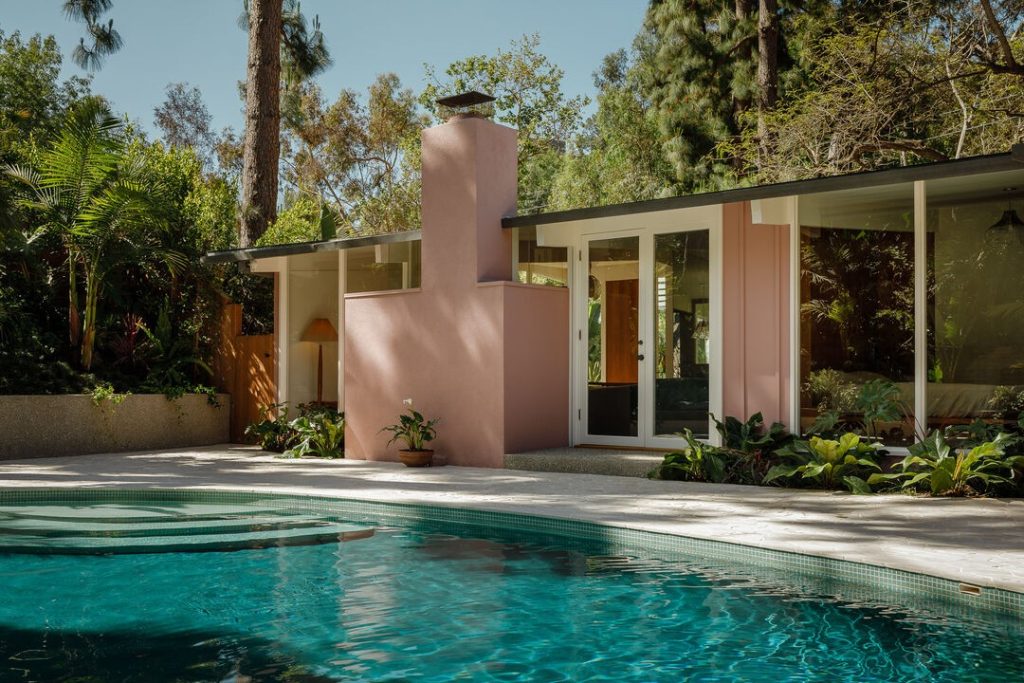 Hollywood Hills Iconic Post and Beam by Lauren Caris Cohan and MRJ Studios