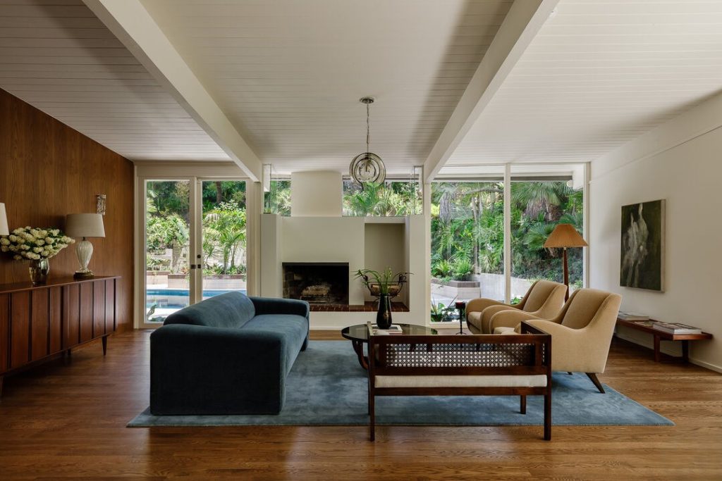 Hollywood Hills Iconic Post and Beam by Lauren Caris Cohan and MRJ Studios